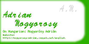 adrian mogyorosy business card