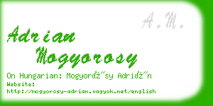 adrian mogyorosy business card